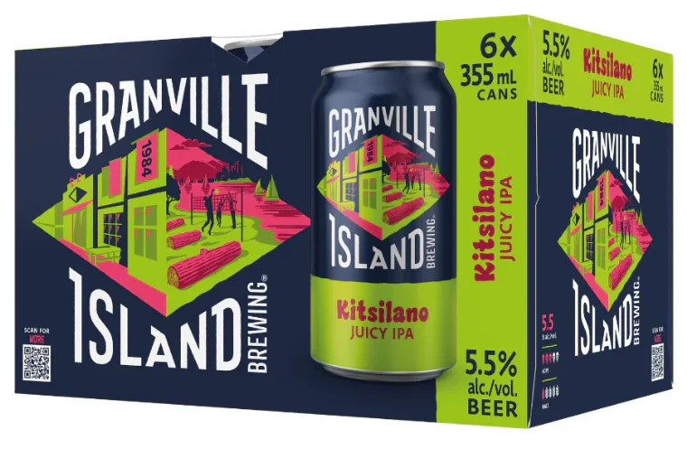 GRANVILLE ISLAND KITSILANO JUICY IPA 355ML 6PK CAN @ Saskatoon [1042774]