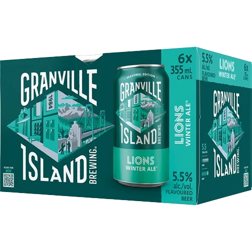 GRANVILLE ISLAND LIONS WINTER ALE 355ML 6PK CAN @ Deerfoot Meadows [1027457]
