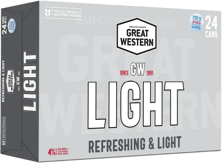 GREAT WESTERN LIGHT 355ML 24PK CAN @ Saskatoon [1060885]