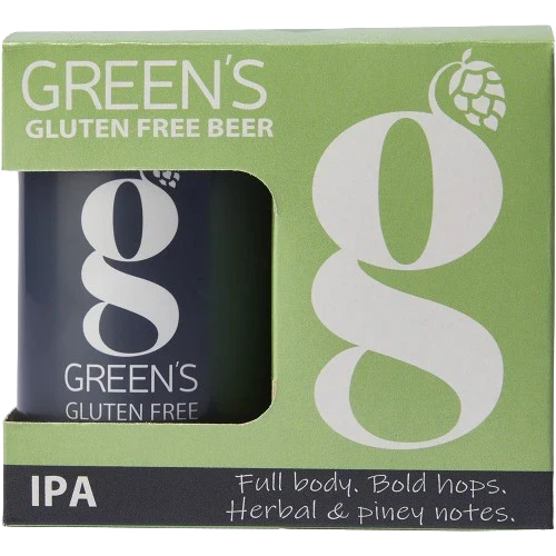 GREENS GLUTEN FREE IPA 330ML 4PK CAN @ MacTaggart [1051145]