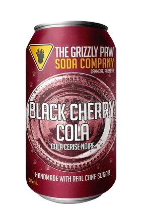 GRIZZLY PAW BLACK CHERRY COLA 355ML CAN @ Deerfoot Meadows [1038731]