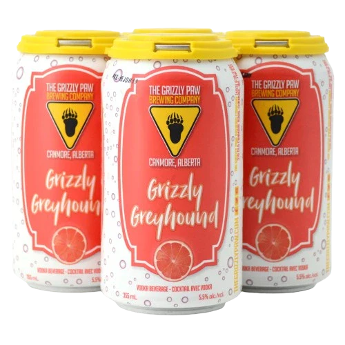 GRIZZLY PAW GREYHOUND VODKA COCKTAIL 355ML 4PK CAN @ MacTaggart [1027618]
