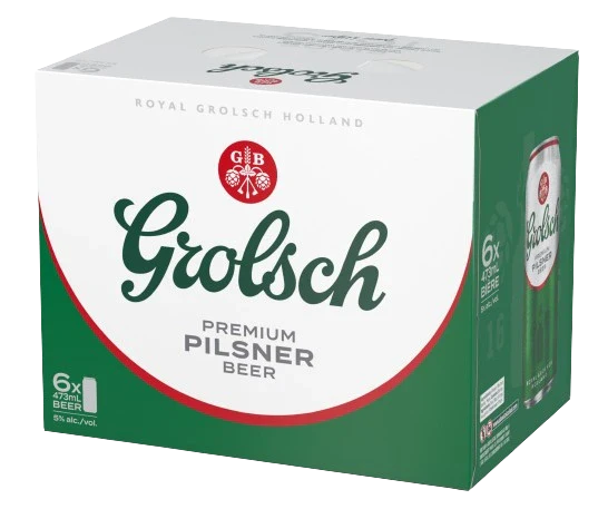 GROLSCH PREMIUM PILSNER 473ML 6PK CAN @ MacTaggart [1052199]