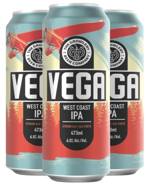GROWLERY VEGA WEST COAST IPA 473ML 4PK CAN @ MacTaggart [1028696]