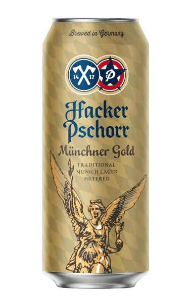 HACKER PSCHORR MUNICH GOLD LAGER 500ML CAN @ Saskatoon [1014177]