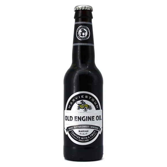HARVIESTOUN OLD ENGINE OIL BLACK ALE 330ML BT @ MacTaggart [1011205]