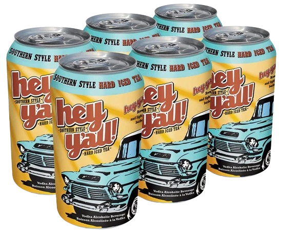 HEY YALL HARD ICED TEA 341ML 6PK CAN @ Deerfoot Meadows [1003548]