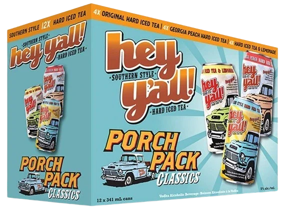 HEY YALL HARD ICED TEA PORCH PACK CLASSICS 341ML 12PK CAN @ Saskatoon [1000866]