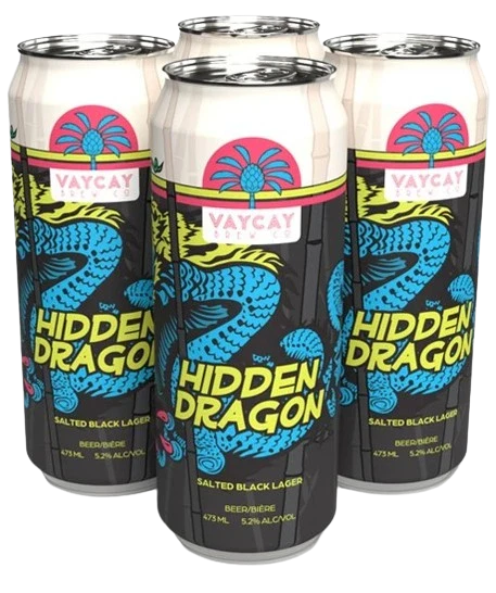 HIDDEN DRAGON BLACK SALTED LAGER 473ML 4PK CAN @ Deerfoot Meadows [1050480]