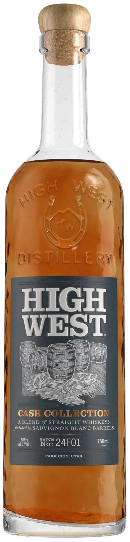 HIGH WEST CASK STRENGTH SAUVIGNON BLANC FINISH WHISKEY 750ML @ MacTaggart Ridge [1055113]