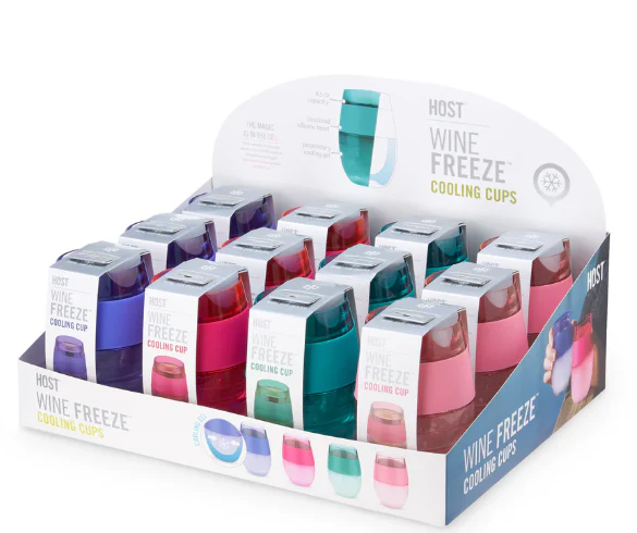 HOST WINE FREEZE COOLING CUP TRANSLUCENT ASSORTED @ Saskatoon [1075473]