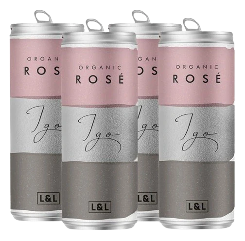 IGO ORGANIC WINE ROSE 250ML 4PK CAN @ Deerfoot Meadows [1041245]
