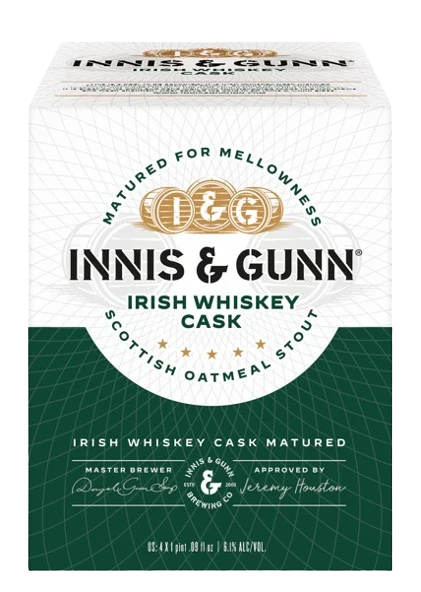 INNIS & GUNN IRISH WHISKEY CASK 500ML 4PK CAN @ MacTaggart [1052285]