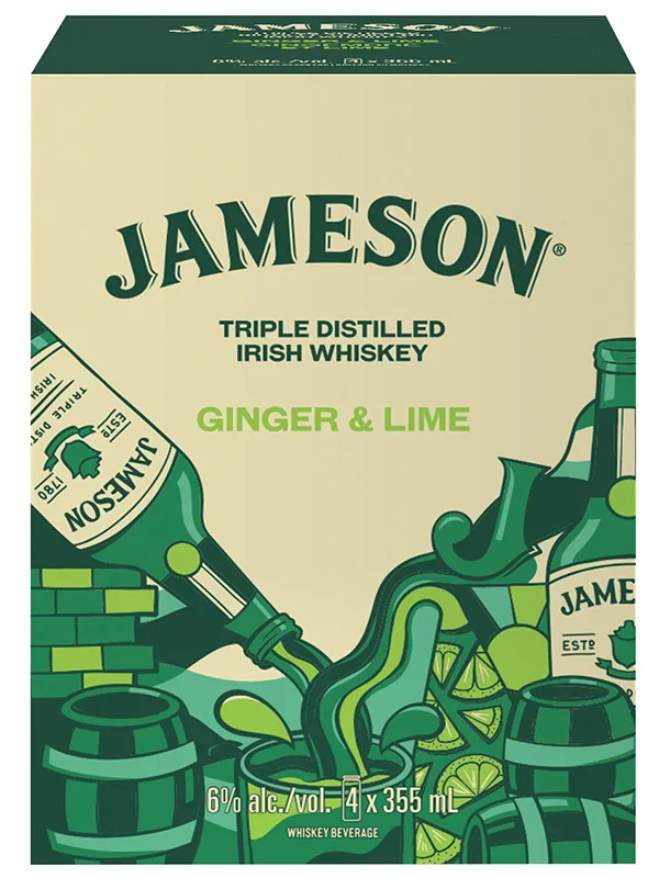 JAMESON GINGER & LIME 355ML 4PK CAN @ MacTaggart [1045199]