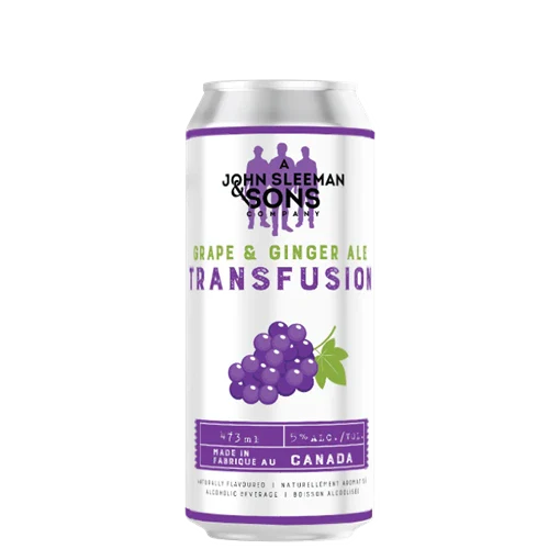 JOHN SLEEMAN & SONS GRAPE & GINGLE ALE TRANSFUSION 473ML CAN @ MacTaggart [1058585]