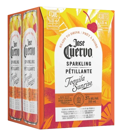 JOSE CUERVO SPARKLING TEQUILA SUNRISE 355ML 4PK CAN @ Saskatoon [1056635]