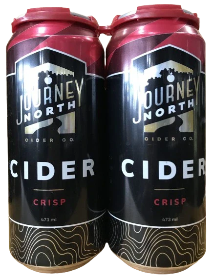 JOURNEY NORTH CRISP APPLE CIDER 473ML 4PK CAN @ MacTaggart [1030605]