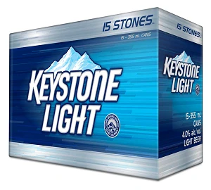 KEYSTONE LIGHT 355ML 15PK CAN @ Deerfoot Meadows [1001468]