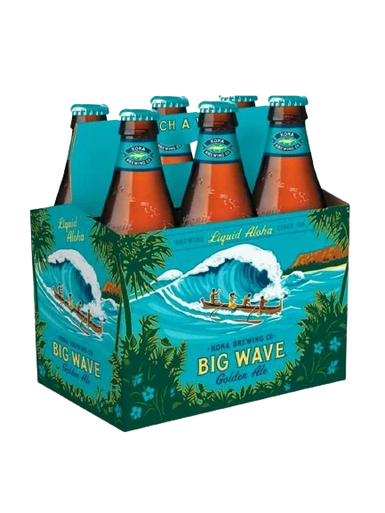 KONA BIG WAVE GOLDEN ALE 355ML 6PK BT @ MacTaggart [1010142]