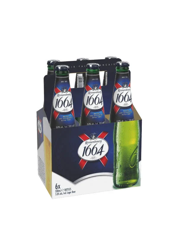 KRONENBOURG 1664 LAGER 330ML 6PK BT @ MacTaggart [1000859]