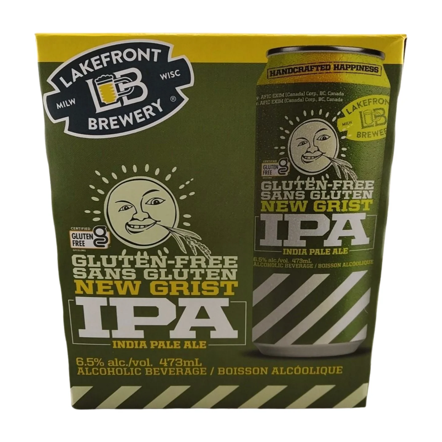 LAKEFRONT BREWERY NEW GRIST GLUTEN-FREE IPA 473ML 4PK CAN @ Sage Hill [1074897]