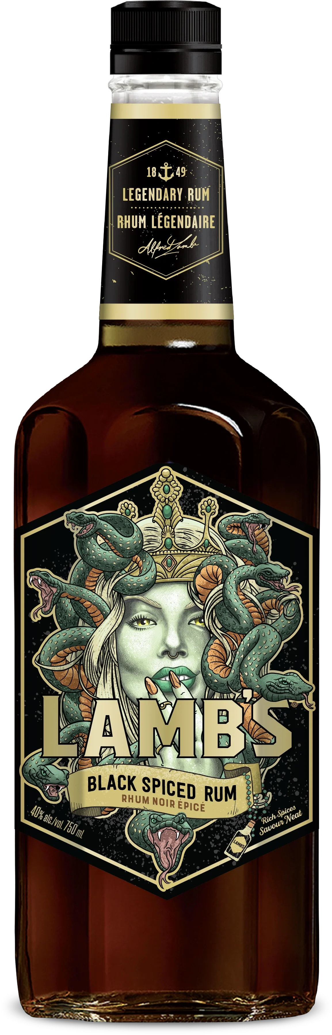 LAMBS BLACK SPICED RUM 750ML @ Deerfoot Meadows [1052921]