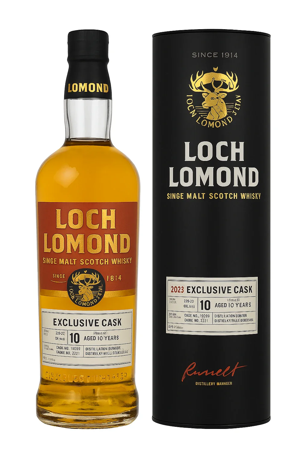 LOCH LOMOND W&B CASK 24/451-3 HIGHLAND SINGLE MALT 700ML @ Lethbridge [1062205]