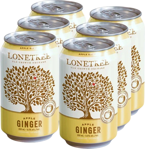 LONETREE GINGER APPLE DRY CIDER 355ML 6PK CAN @ MacTaggart [1002605]