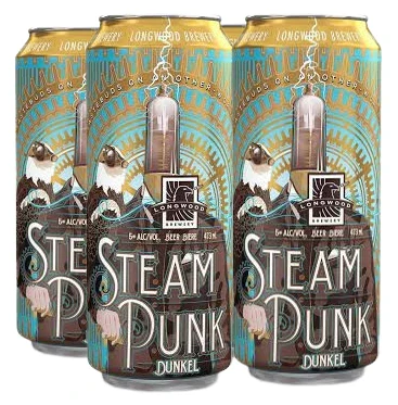 LONGWOOD STEAM PUNK DARK WHEAT ALE 473ML 4PK CAN @ MacTaggart [1038727]