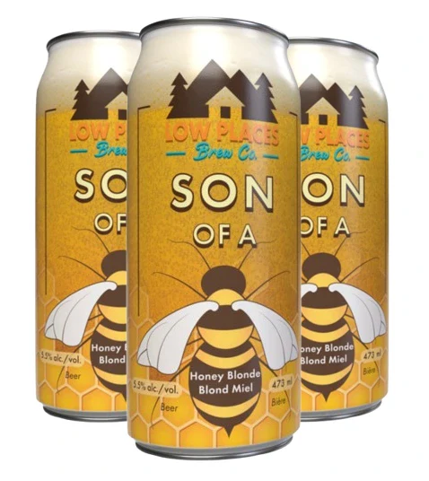 LOW PLACES SON OF A BEE HONEY BLONDE ALE 473ML 4PK CAN @ Saskatoon [1056510]