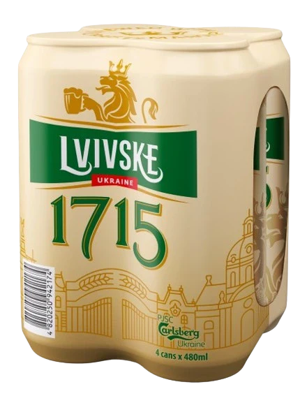 LVIVSKE 1715 LAGER 480ML 4PK CAN @ MacTaggart [1052286]