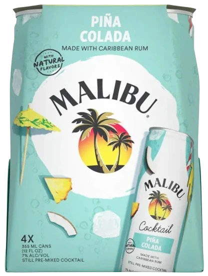 MALIBU PINA COLADA 355ML 4PK CAN @ Saskatoon [1051393]