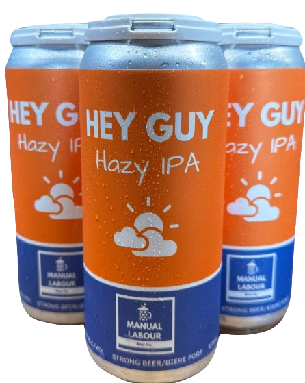 MANUAL LABOUR HEY GUY HAZY IPA 473ML 4PK CAN @ MacTaggart [1049742]