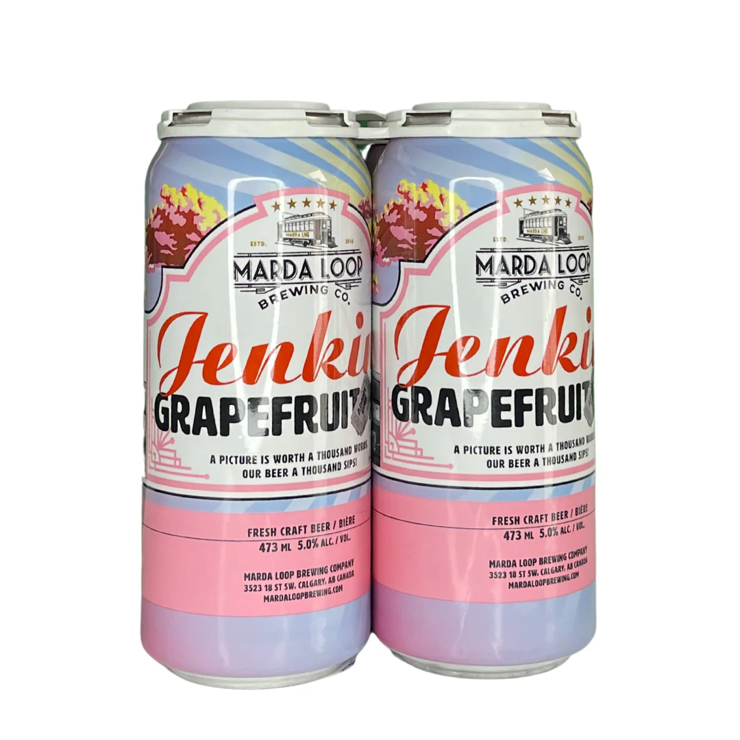 MARDA LOOP JENKINS GRAPEFRUIT ALE 473ML 4PK CAN @ Deerfoot Meadows [1023702]