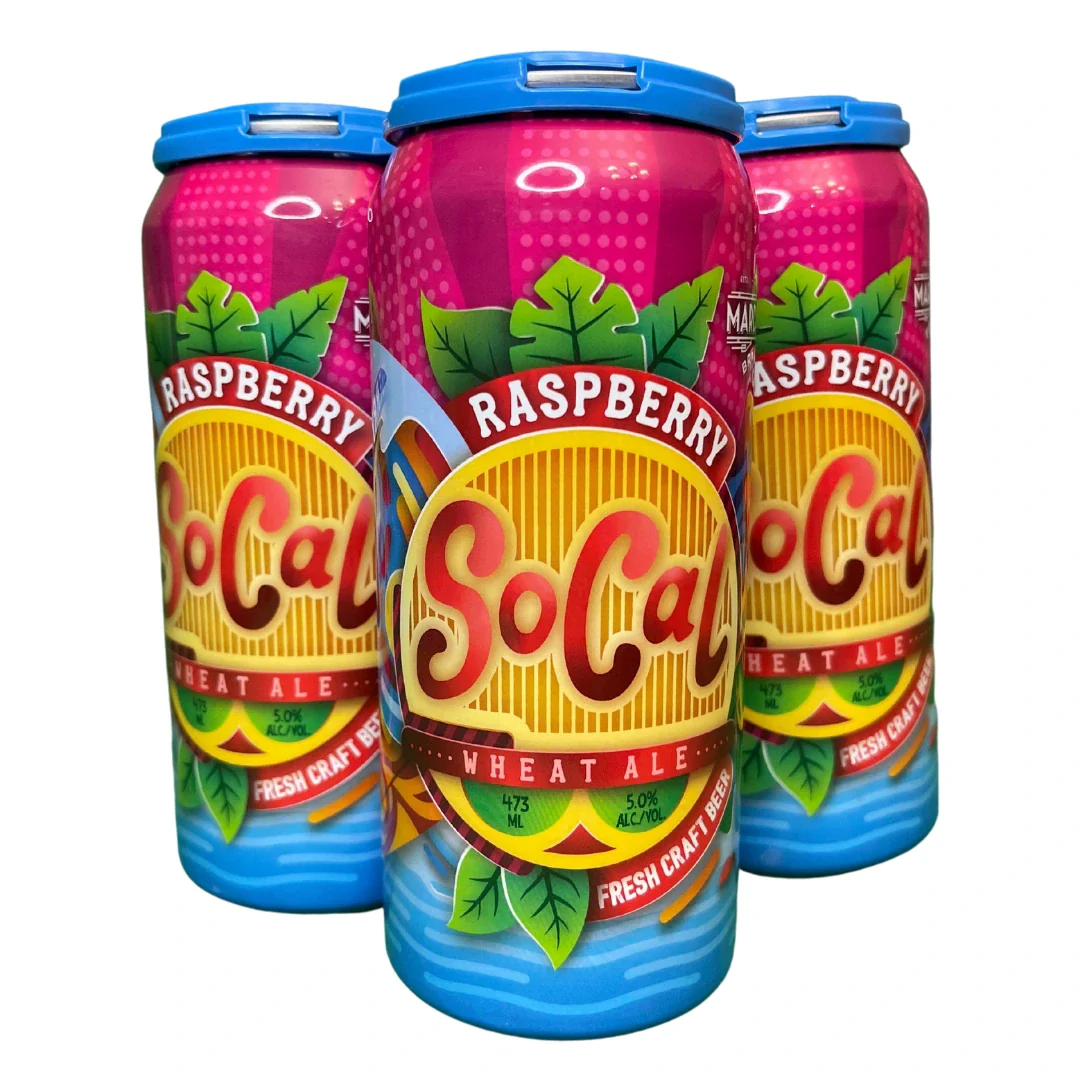 MARDA LOOP RASPBERRY SOCAL WHEAT ALE 473ML 4PK CAN @ Signal Hill [1039591]
