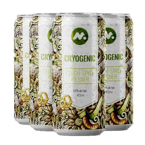 META CRYOGENIC CZECH-STYLE PILSNER 473ML 4PK CAN @ Deerfoot Meadows [1047261]