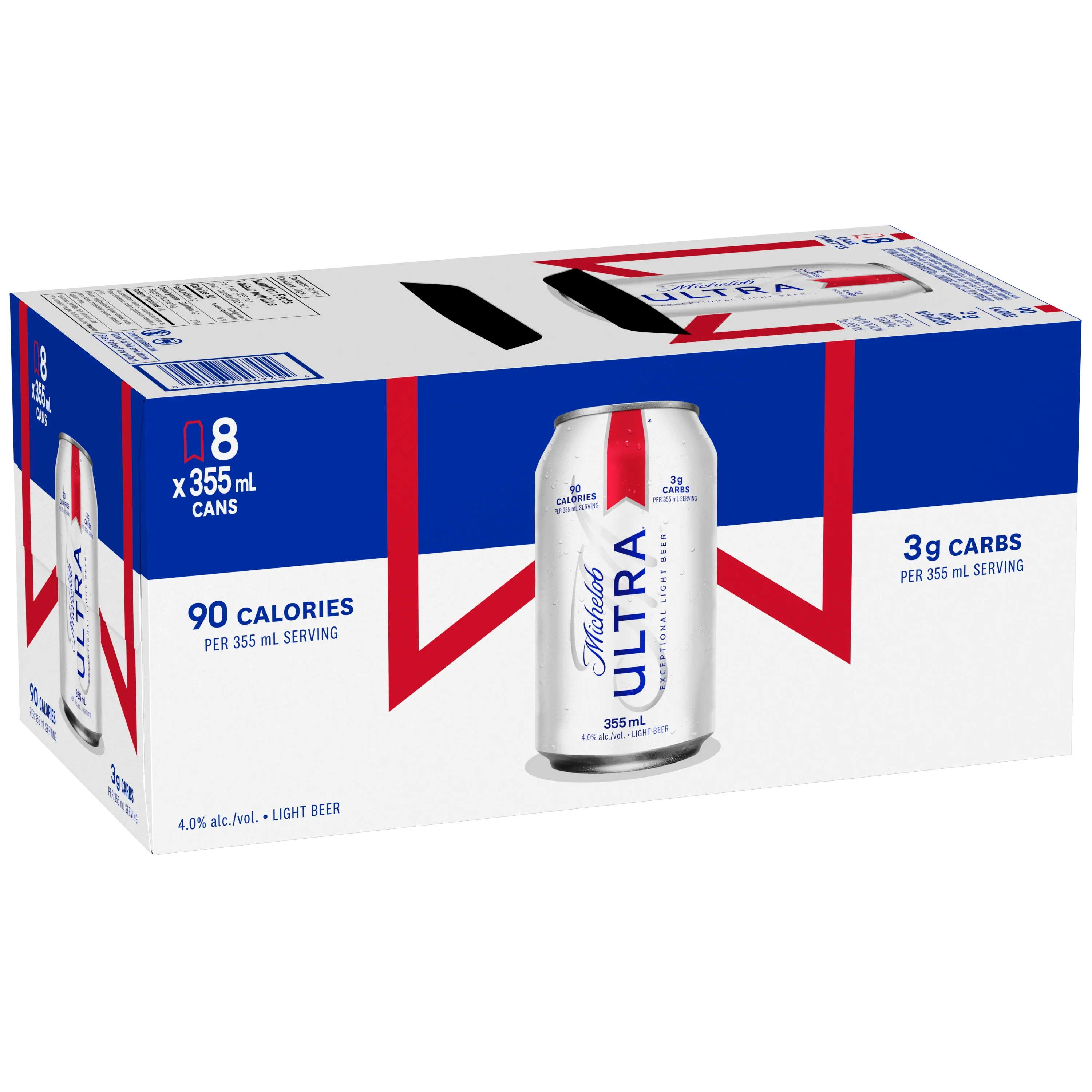 MICHELOB ULTRA LIGHT LAGER 355ML 8PK CAN @ MacTaggart [1057578]