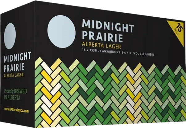 MIDNIGHT PRAIRIE ALBERTA LAGER 355ML 15PK CAN @ Deerfoot Meadows [1029903]