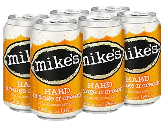 MIKES HARD ORANGE N' CREAM 355ML 6PK CAN @ MacTaggart [1045387]