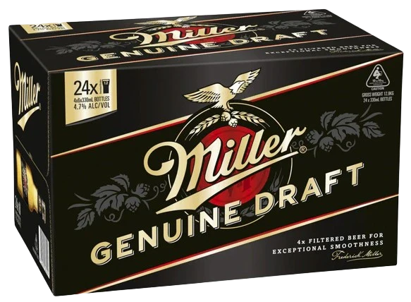 MILLER GENUINE DRAFT 341ML 24PK BT @ Deerfoot Meadows [1001885]