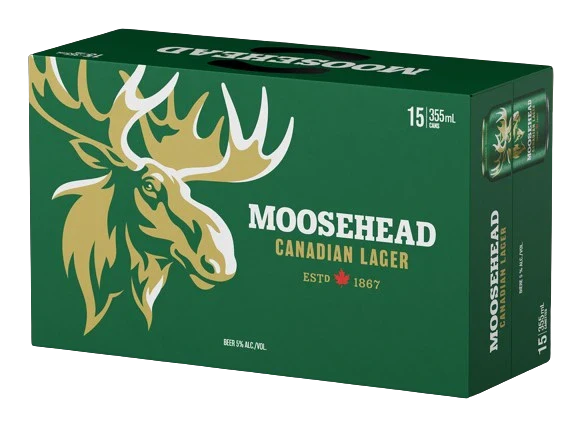MOOSEHEAD LAGER 355ML 15PK CAN @ MacTaggart [1001323]