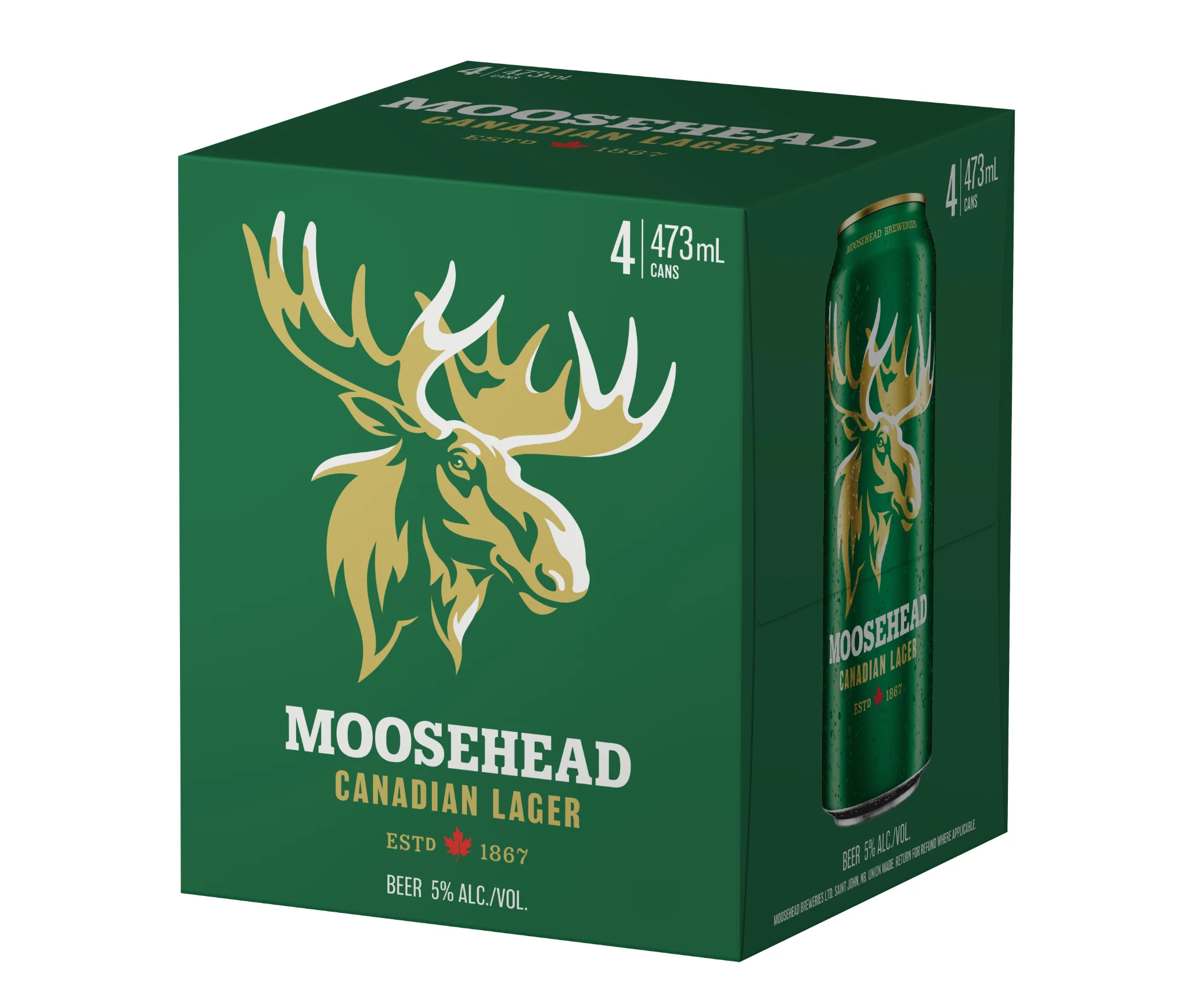 MOOSEHEAD LAGER 473ML 4PK CAN @ Airdrie [1075440]