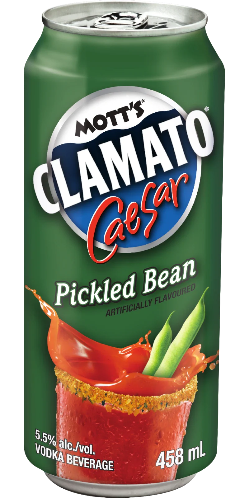MOTTS CLAMATO CAESAR PICKLED BEAN 458ML CAN @ MacTaggart [1003008]