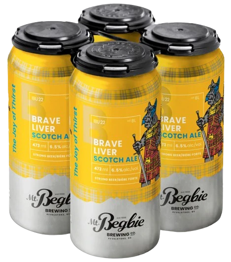 MT BEGBIE BRAVE LIVER SCOTCH ALE 473ML 4PK CAN @ Deerfoot Meadows [1051149]