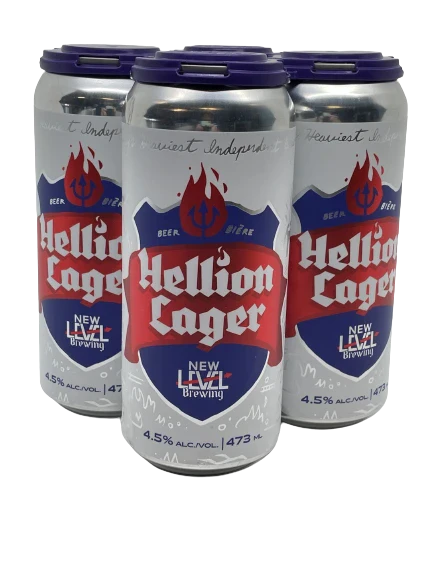 NEW LEVEL HELLION LAGER 473ML 4PK CAN @ Saskatoon [1025305]
