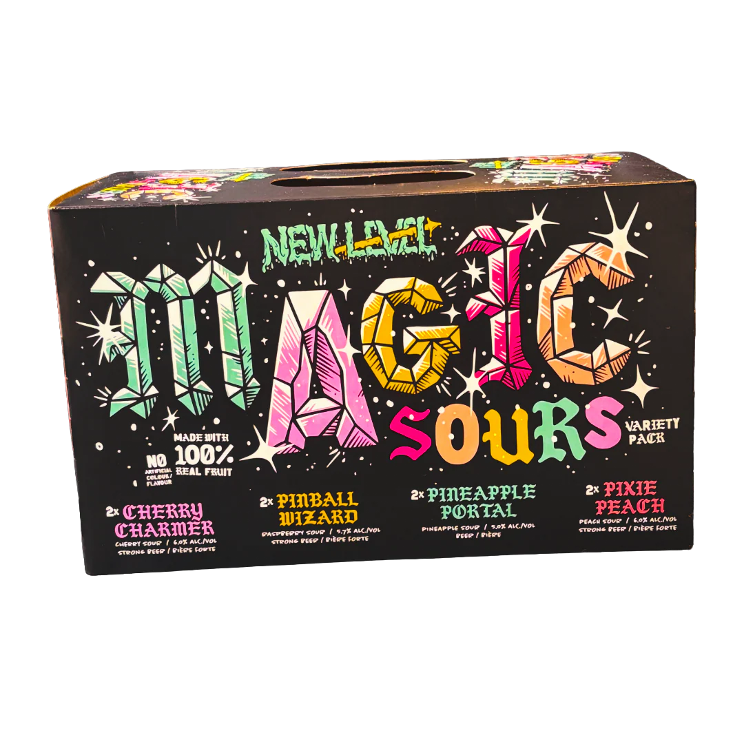 NEW LEVEL MAGIC SOURS VARIETY PACK 473ML 8PK CAN @ MacTaggart [1052294]