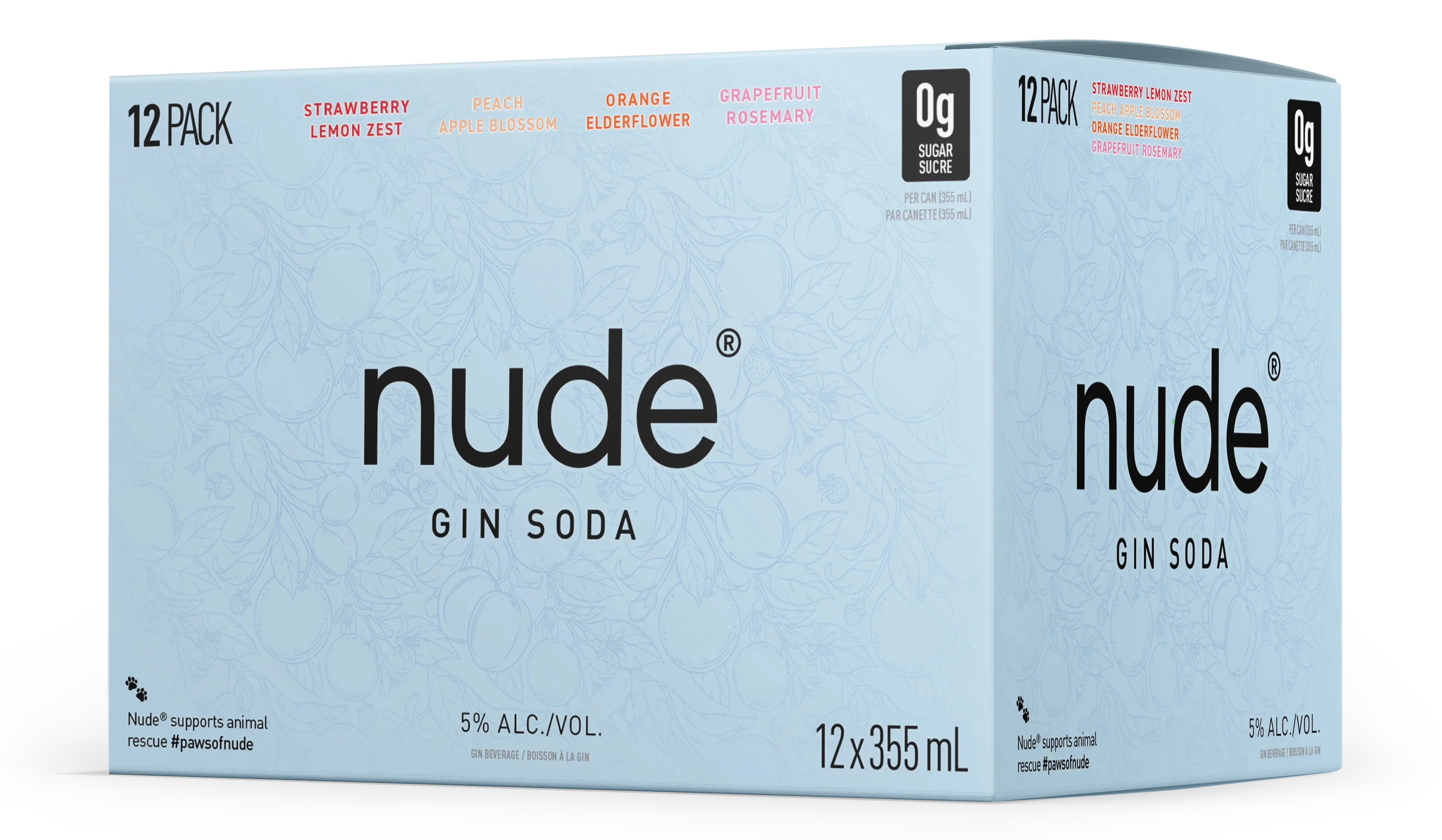 NUDE GIN SODA MIXER 355ML 12PK CAN @ Deerfoot Meadows [1025330]