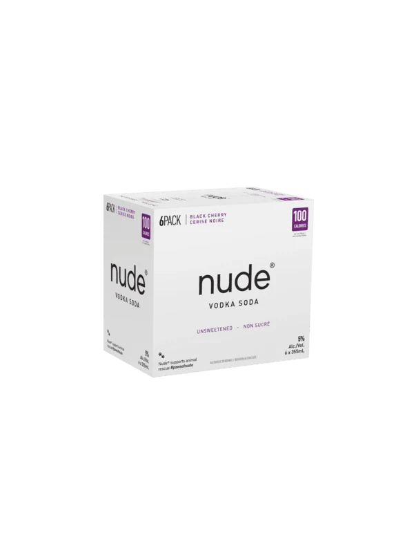 NUDE VODKA SODA BLACK CHERRY 355ML 6PK CAN @ Saskatoon [1022868]