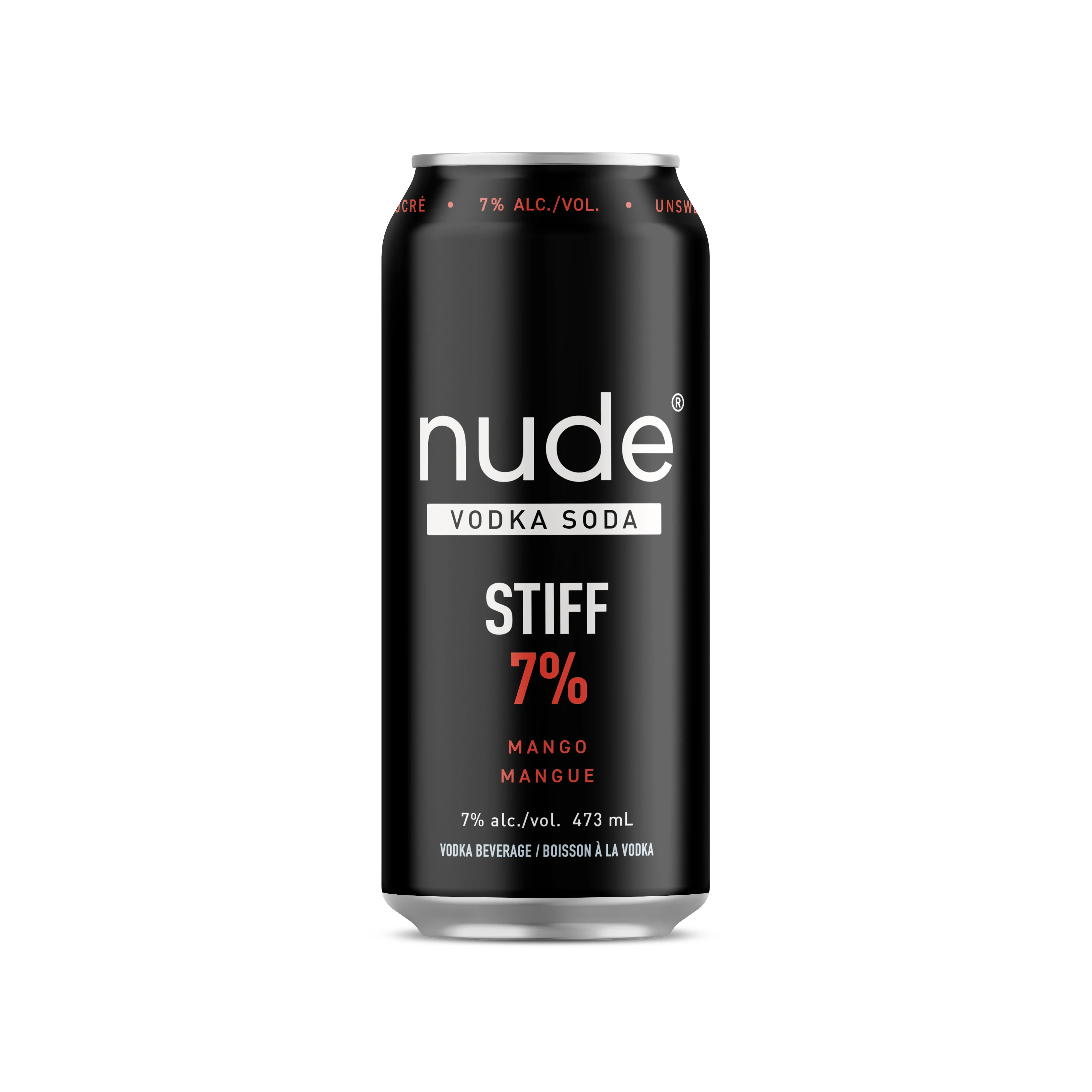 NUDE VODKA SODA STIFF 7% MANGO 473ML CAN @ Deerfoot Meadows [1056374]