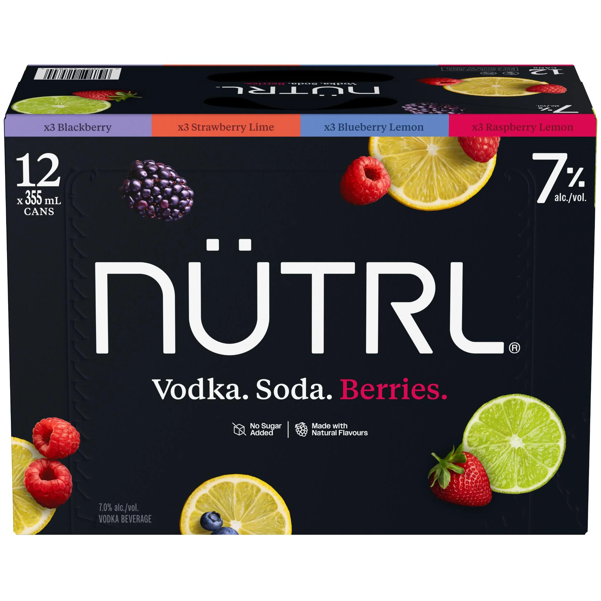 NUTRL VODKA SODA 7% BERRY MIXER 355ML 12PK CAN @ Deerfoot Meadows [1056111]